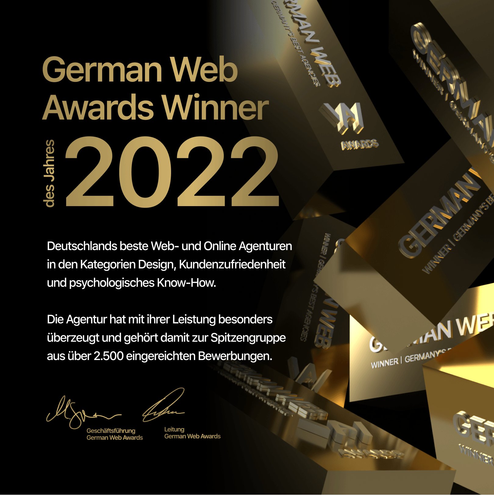 Golden Web Age gewinnt German Web Awards – Wir sind ausgezeichnet!, Golden Web Age GmbH