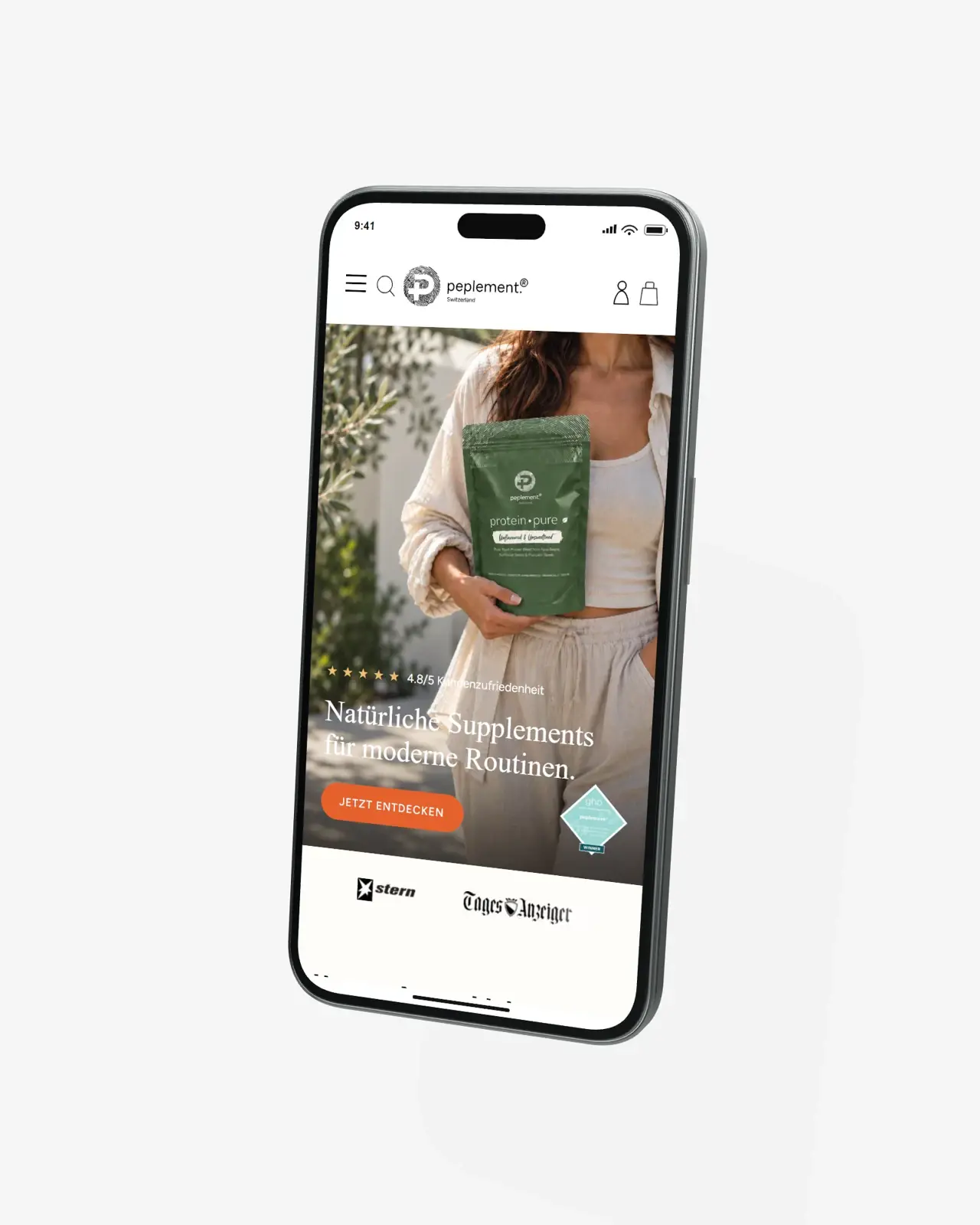 Peplement Smartphone-Präsentation